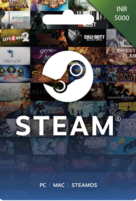 Steam gift card ₹5000