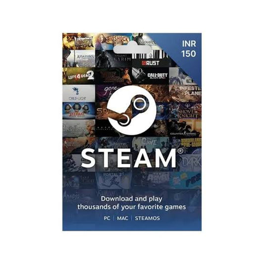 Steam gift card ₹150