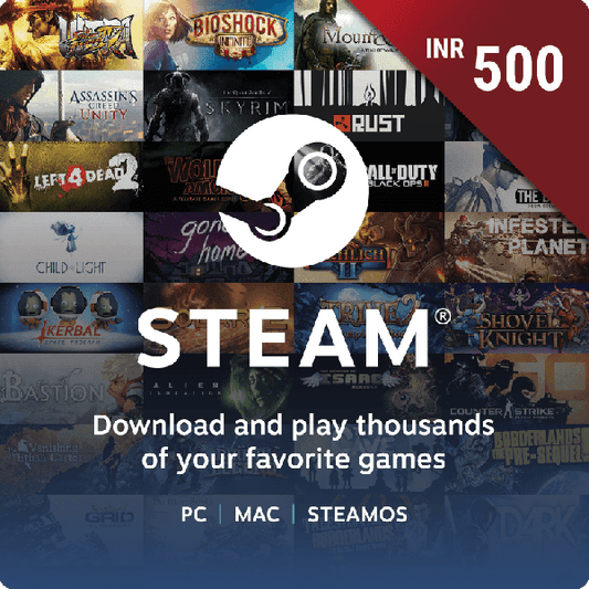 Steam gift card ₹500