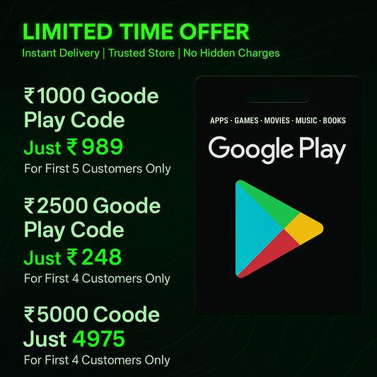 Google play reedem code ₹1000